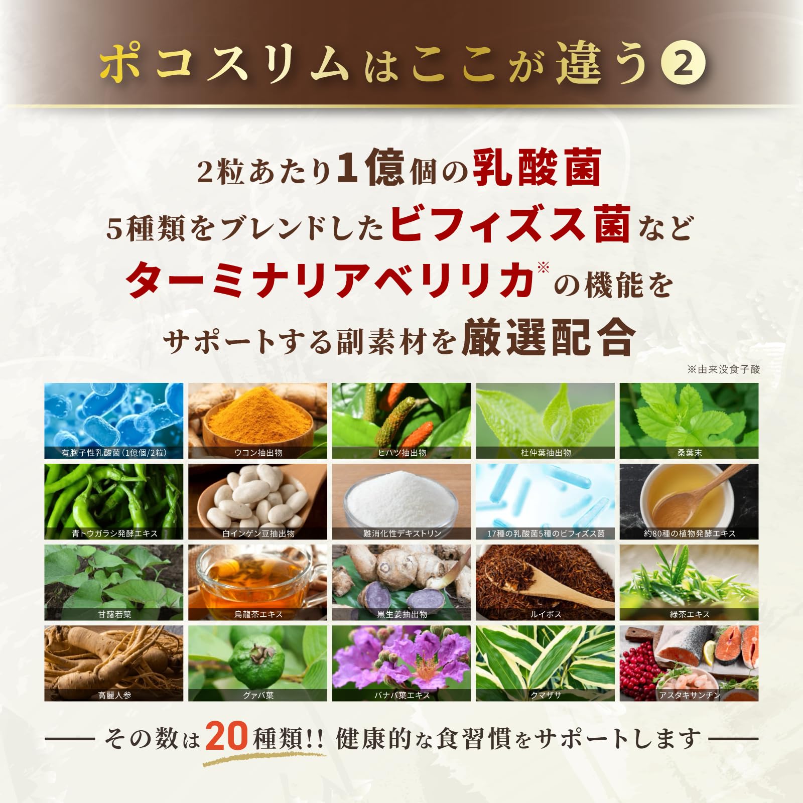 Amazon | ポコスリム (60日分/120粒) 糖と脂肪の吸収を抑える